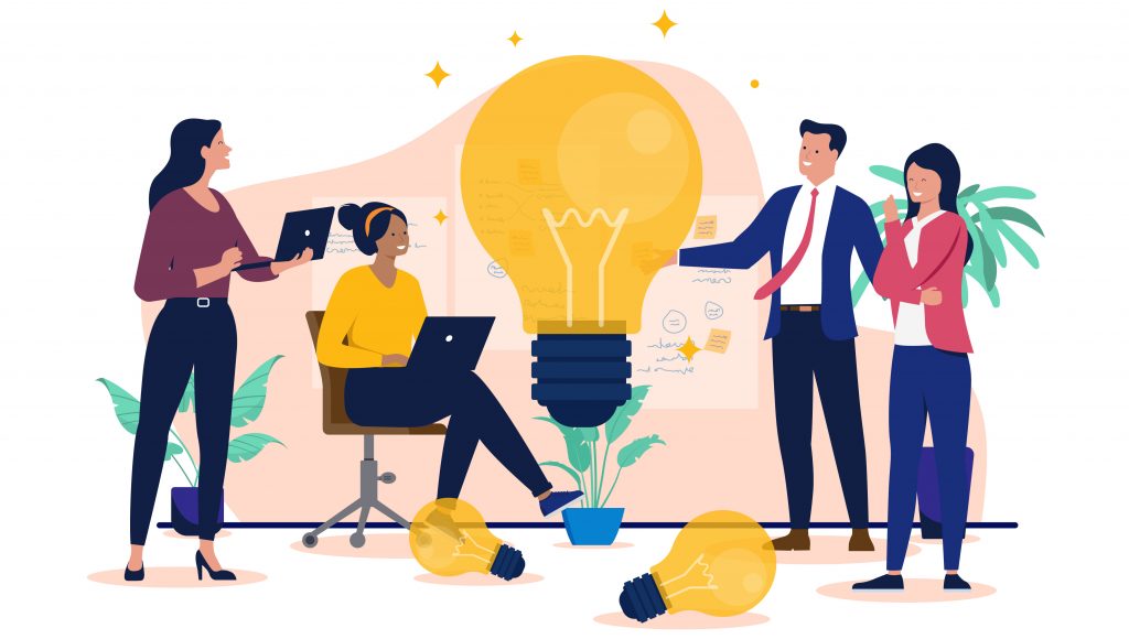 L&D Advisor brainstorming with L&D Leader.